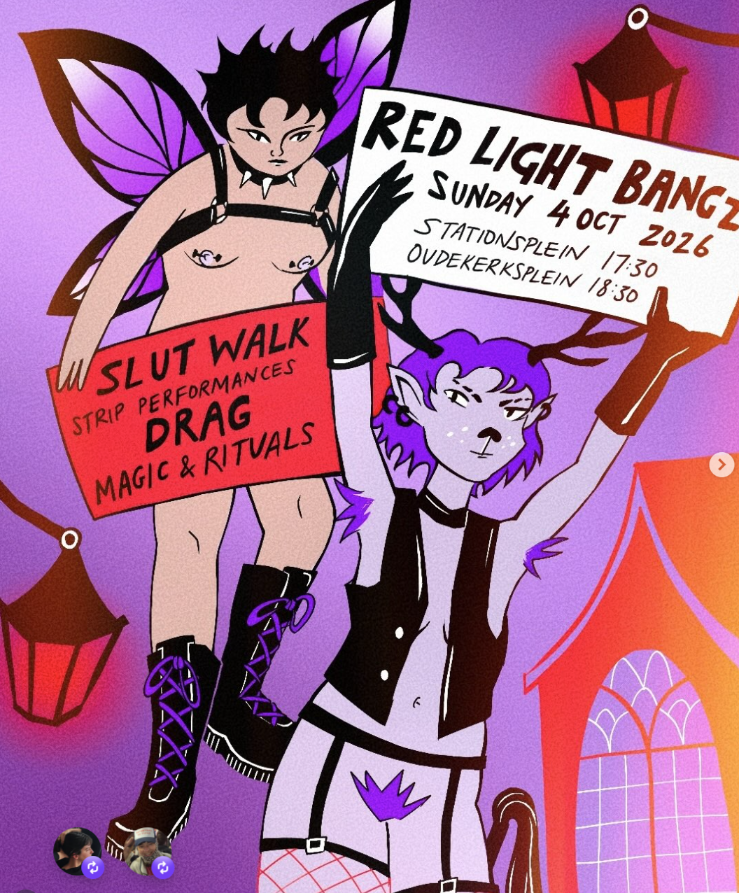 SLUT WALK: RED LIGHT BANGZ – GRAND FINALE AT OUDEKERKSPLEIN